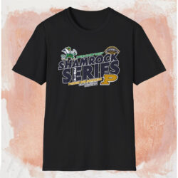 Notre Dame Vs Purdue Boilermakers Shamrock Series Shirt Black T shirt