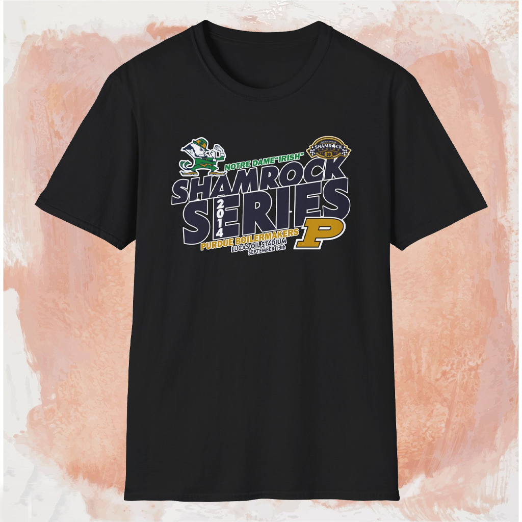 Notre Dame Vs Purdue Boilermakers Shamrock Series Shirt Black T shirt Notre Dame Vs Purdue Boilermakers Shamrock Series Shirt Black T shirt