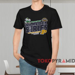 Notre Dame Vs Purdue Boilermakers Shamrock Series Shirt Black T shirt