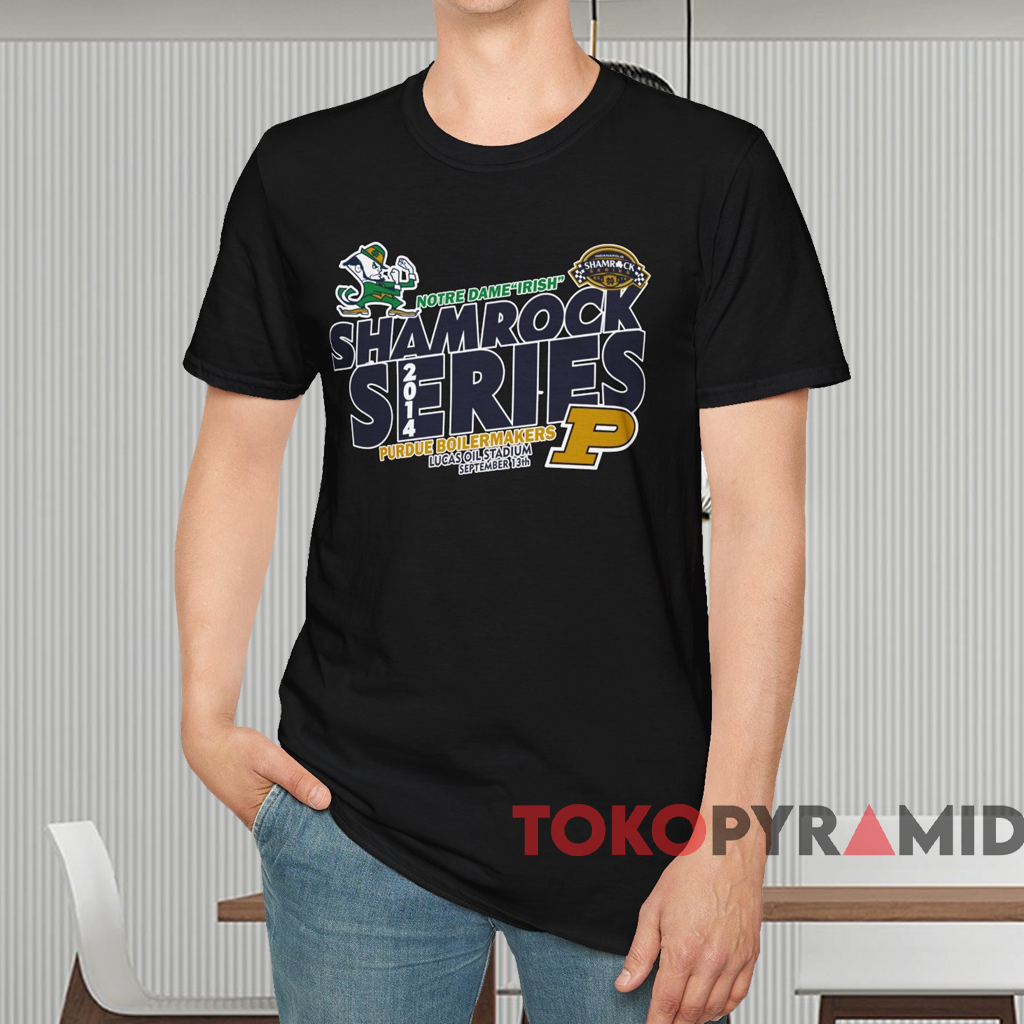 Notre Dame Vs Purdue Boilermakers Shamrock Series Shirt Black T shirt Notre Dame Vs Purdue Boilermakers Shamrock Series Shirt Black T shirt