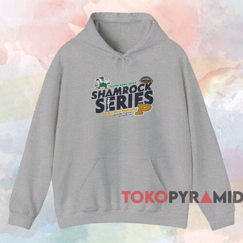 Notre Dame Vs Purdue Boilermakers Shamrock Series Shirt Grey Hoodie Notre Dame Vs Purdue Boilermakers Shamrock Series Shirt Grey Hoodie