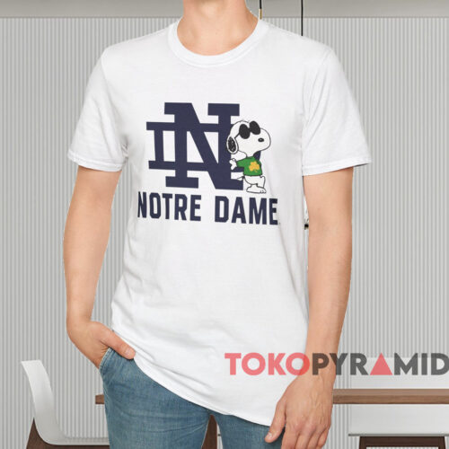 Notre Dame X Snoopy Shirt White T shirt Notre Dame X Snoopy Shirt White T shirt