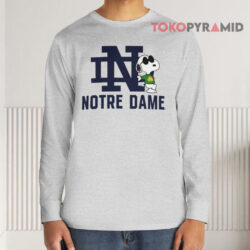 Notre Dame x Snoopy UND Shirt 4 Notre Dame X Snoopy Und Long sleeved