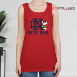 Notre Dame x Snoopy UND Shirt 2 Notre Dame X Snoopy Und Tank Top