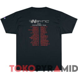 Nsync 2001 Popodyssey Tour Double Sided T shirt Black T shirt