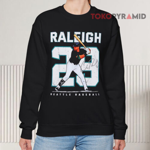 Number And Portrait Cal Raleigh Seattle Mariners Signature Sweatshirt Number And Portrait Cal Raleigh Seattle Mariners Signature Sweatshirt