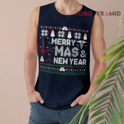 Nurse Merry Xmas and New Year Ugly Christmas Sweatshirt 2 Nurse Merry Xmas And New Year Ugly Christmas Tank Top
