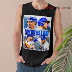 NY Mets Vs LA Dodgers 2024 NLCS Face Off Shirt 2 Ny Mets Vs La Dodgers 2024 Nlcs Face Off Tank Top