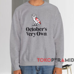 OVO Heritage T-shirt 4 OVO Heritage T shirt Grey Sweatshirt