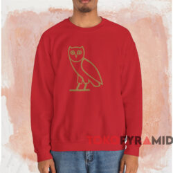 OVO Logo T-shirt 4 OVO Logo T shirt Red Sweatshirt