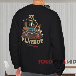 OVO Playboy Roulette T-shirt 3 OVO Playboy Roulette T shirt Black Sweatshirt