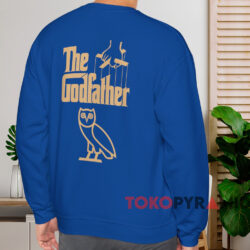 OVO The Godfather Logo T-Shirt 3 OVO The Godfather Logo T Shirt Blue Sweatshirt