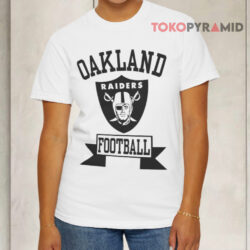 Oakland Raiders Football Vintage White T shirt