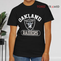 Oakland Raiders Logo Black T shirt