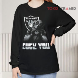 Oakland Raiders X Deadpool Fuck You Long sleeved
