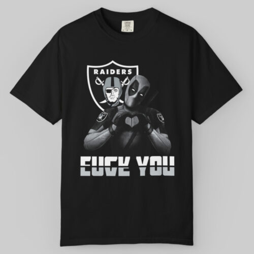 Oakland Raiders X Deadpool Fuck You T shirt