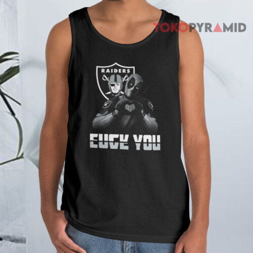 Oakland Raiders X Deadpool Fuck You Tank Top