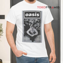 Oasis Band Poster Vintage White T shirt