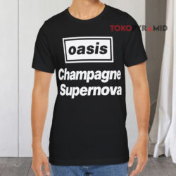 Oasis Champagne Supernova Black T shirt