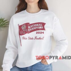 Ohio State Buckeyes 2024 National Champions Flag Shirt 3 Ohio State Buckeyes 2024 National Champions Flag Shirt White Sweatshirt
