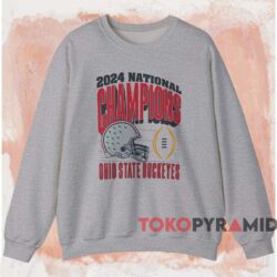 Ohio State Buckeyes 2024 National Champions Shirt 4 Ohio State Buckeyes 2024 National Champions Shirt Grey Sweatshirt