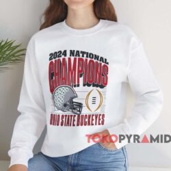 Ohio State Buckeyes 2024 National Champions Shirt 3 Ohio State Buckeyes 2024 National Champions Shirt White Sweatshirt