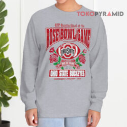 Ohio State Buckeyes 2025 CFP Quarterfinal AT The Rose Bowl Game Shirt 4 Ohio State Buckeyes 2025 Cfp Quarterfinal At The Rose Bowl Game Long sleeved