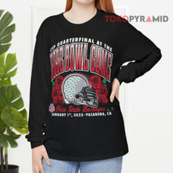 Ohio State Buckeyes CFP Quarterfinal At The Rose Bowl Game Jan 1 2025 Pasadena CA Shirt 4 Ohio State Buckeyes Cfp Quarterfinal At The Rose Bowl Game Jan 1 2025 Pasadena Ca Long sleeved