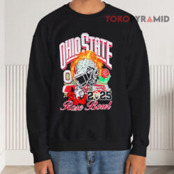 Ohio State Buckeyes CFP Rose Bowl 2025 Vintage Helmet Shirt 3 Ohio State Buckeyes Cfp Rose Bowl 2025 Vintage Helmet Sweatshirt