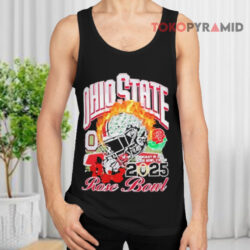 Ohio State Buckeyes CFP Rose Bowl 2025 Vintage Helmet Shirt 2 Ohio State Buckeyes Cfp Rose Bowl 2025 Vintage Helmet Tank Top