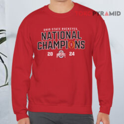 Ohio State Buckeyes 2024 National Champions Schedule Shirt 3 Ohio State Buckeyes Fanatics College Football Playoff 2024 National Champions Schedule Sweatshirt Front