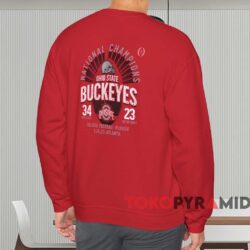 Ohio State Buckeyes Score 2024 National Champions Shirt 4 Ohio State Buckeyes Score 2024 National Champions Shirt Red Sweatshirt