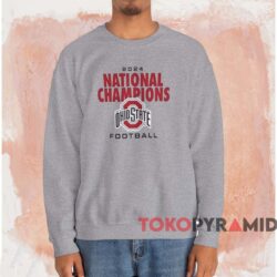 Ohio State Buckeyes Stadium 2024 National Champions Shirt 4 Ohio State Buckeyes Stadium 2024 National Champions Shirt Grey Sweatshirt