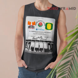Ohio State Buckeyes Vs Oregon Ducks Rose Bowl Game Jan 1st Rose Bowl Stadium Pasadena CA Poster Shirt 2 Ohio State Buckeyes Vs Oregon Ducks Rose Bowl Game Jan 1st Rose Bowl Stadium Pasadena Ca Poster Tank Top