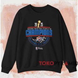 OKC Thunder 2025 NBA Champions Arch Shirt 4 Okc Thunder 2025 Nba Champions Arch Shirt Black Sweatshirt