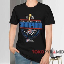 Okc Thunder 2025 Nba Champions Arch Shirt Black T shirt
