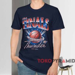 Okc Thunder 2025 Nba Finals Space Shirt Navy T shirt
