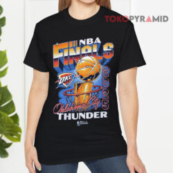 Okc Thunder 2025 Nba Finals Vintage Black T shirt