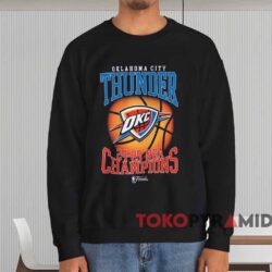 OKC Thunder 24-25 NBA Champions Shirt 3 Okc Thunder 24 25 Nba Champions Shirt Black Sweatshirt