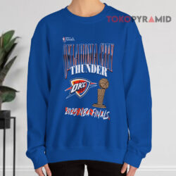 Oklahoma City Thunder 2025 Nba Finals Blue Sweatshirt