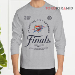 Oklahoma City Thunder 2025 Western Conference Finals Champions Shirt 4 Oklahoma City Thunder 2025 Western Conference Finals Champions Long sleeved