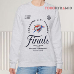 Oklahoma City Thunder 2025 Western Conference Finals Champions Shirt 3 Oklahoma City Thunder 2025 Western Conference Finals Champions Sweatshirt