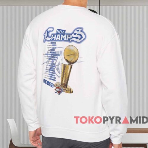 Oklahoma City Thunder Nba Parade Shirt White Sweatshirt Oklahoma City Thunder Nba Parade Shirt White Sweatshirt