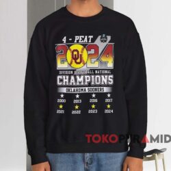 Oklahoma Sooners 2024 Division I Softball National Champions Shirt Black Sweatshirt