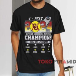 Oklahoma Sooners 2024 Division I Softball National Champions Shirt Black T shirt