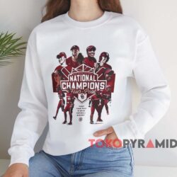 Oklahoma Sooners 2024 NCAA Softball National Champions Four-Peat Shirt 3 Oklahoma Sooners 2024 Ncaa Softball National Champions Four peat Shirt White Sweatshirt