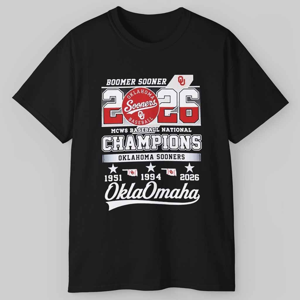 Oklahoma Sooners 2026 Boomer Sooner MCWS Baseball National Champions Shirt Oklahoma Sooners 2026 Boomer Sooner MCWS Baseball National Champions Shirt