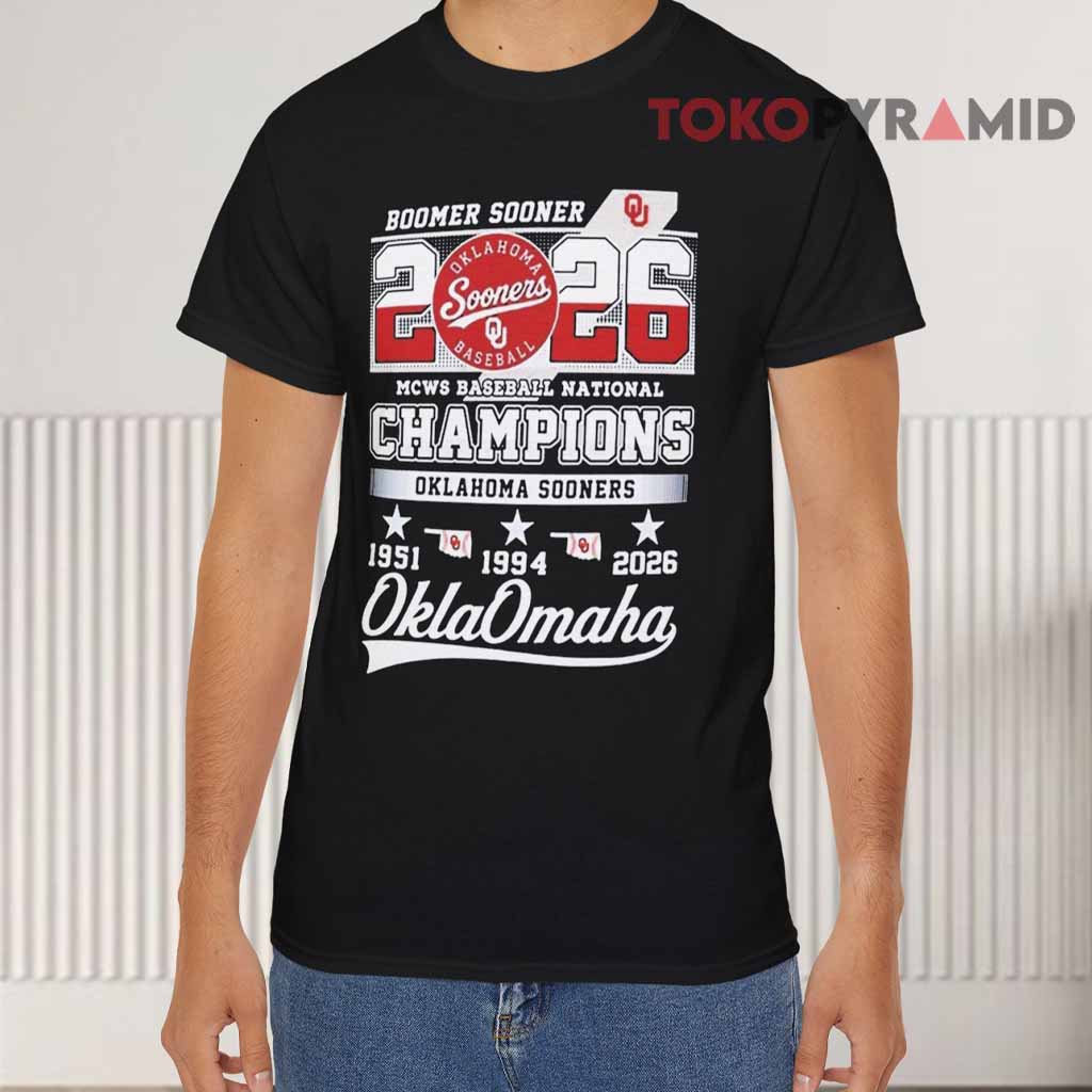 Oklahoma Sooners 2026 Boomer Sooner MCWS Baseball National Champions T Shirt Oklahoma Sooners 2026 Boomer Sooner MCWS Baseball National Champions T Shirt