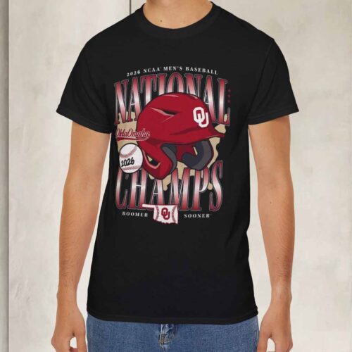Oklahoma Sooners 2026 NCAA Men’s Baseball National Champions T Shirt Oklahoma Sooners 2026 NCAA Men’s Baseball National Champions T Shirt