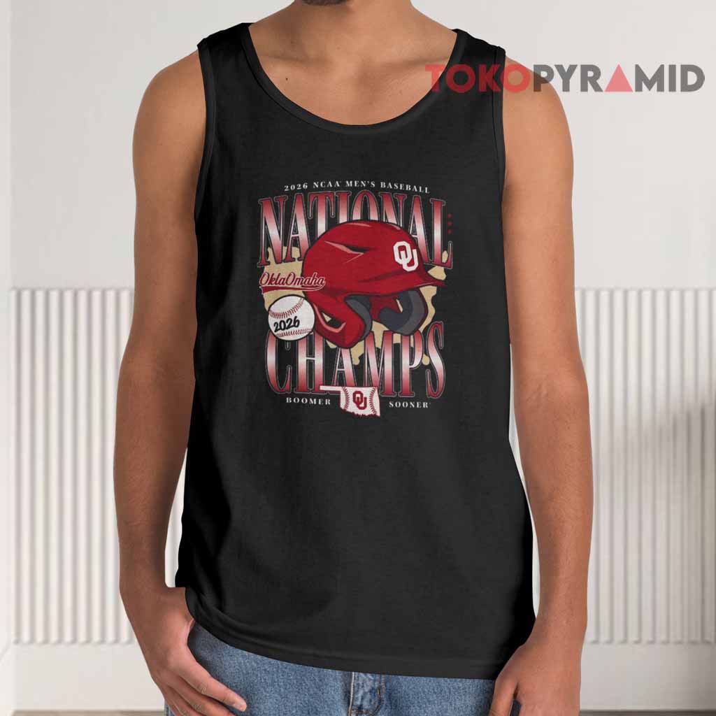 Oklahoma Sooners 2026 NCAA Men’s Baseball National Champions Tank Top Oklahoma Sooners 2026 NCAA Men’s Baseball National Champions Tank Top